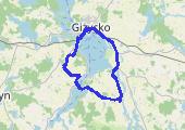Miłki - Wilkasy - Giżycko - Miłki -2013-07-29  - mapa trasy gps - rower górski
