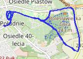 Trasa z dnia 2019-10-21 17:43 - mapa trasy gps - bieganie