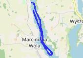 Kajaczkiem po Buwełnie  2013-07-30 :) - mapa trasy gps - kajak
