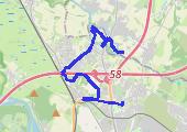 Trasa z dnia 2019-11-11 13:48 - mapa trasy gps - rower górski