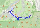 Do Cyrhli - mapa trasy gps - samochód