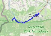 Do Siwej Polany - mapa trasy gps - samochód