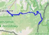 Z Palenicy Białczańskiej - mapa trasy gps - samochód