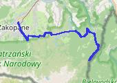 Do Palenicy Białczańskiej - mapa trasy gps - samochód