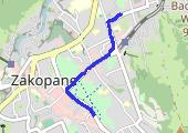 Do Doliny Białego - mapa trasy gps - samochód
