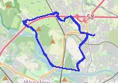 Trasa z dnia 2019-12-29 13:45 - mapa trasy gps - rower górski