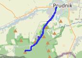 Długota i Zajęcza Kępa - mapa trasy gps - marsz