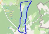 Dolsk - wokół jeziora Dolskiego - mapa trasy gps - marsz