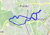 Narutowicza - Park Słowiański - mapa trasy gps - marsz