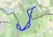 Szyndzielowa Kopa, Zamkowa Góra, Srebrna Kopa i Biskupia Kopa - mapa trasy gps - marsz