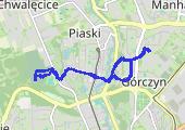 Narutowicza - Park Słowiański - mapa trasy gps - marsz