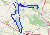 Trasa z dnia 2020-03-19 17:09 - mapa trasy gps - rower górski