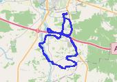 Trasa z dnia 2020-03-28 17:53 - mapa trasy gps - rower szosowy