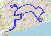 TORUŃ - Trasa z dnia 2013-08-03 15:57 - mapa trasy gps - spacer