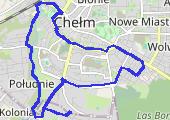 Trasa z dnia 2013-08-03 20:44 - mapa trasy gps - rower miejski
