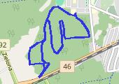 Spacer - mapa trasy gps - spacer