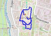 spacer z psem - mapa trasy gps - spacer