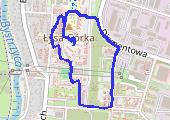 spacer z psem - mapa trasy gps - spacer