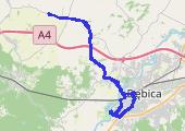 Trasa z dnia 2020-06-06 20:03 - mapa trasy gps - rower trekkingowy