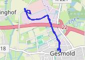 spacer - mapa trasy gps - marsz