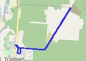 5 km 20:30 st 4:06 mt 4:00 - T wysypisko - mapa trasy gps - bieganie