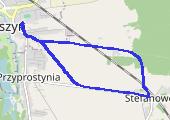 Zbąszyń - Stefanowo   z Kubą - mapa trasy gps - bieganie