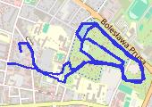 Trasa z dnia 2013-08-01 07:12 - mapa trasy gps - bieganie