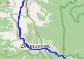 Wieprz Zwierzyniec 2020-08-20 15:02 - mapa trasy gps - kajak