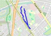 Trasa 2045 - mapa trasy gps - spacer