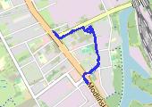 Trasa 2056 - mapa trasy gps - spacer