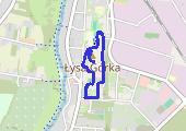 spacer z psem - mapa trasy gps - spacer