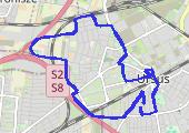Rower 1300 - mapa trasy gps - rower szosowy