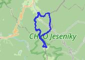Z Béli na Pradziada - mapa trasy gps - marsz