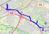 Rower 1312 - mapa trasy gps - rower szosowy