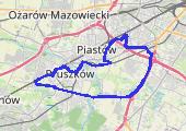 Rower 1318 - mapa trasy gps - rower szosowy