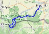 Prudnik - Biskupia Kopa - Jarnołtówek  - mapa trasy gps - marsz