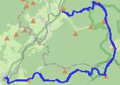 Jeseniki: Branná, Vozka, Keprník, Šerak i Obří skaly - mapa trasy gps - marsz