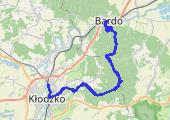 Góry Bardzkie: Kłodzka Góra i Obryw Bardzki - mapa trasy gps - marsz