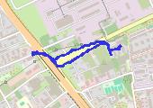 Trasa 2121 - mapa trasy gps - spacer