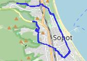 marsz Sopot - mapa trasy gps - marsz