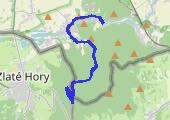 Biskupia Kopa - zachód słońca ponad chmurami! - mapa trasy gps - marsz