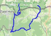 Grzbietem Gór Opawskich - mapa trasy gps - marsz