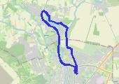 Narutowicza - Kłodawa  (plaża) - mapa trasy gps - marsz