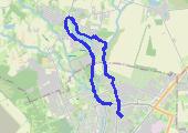 Narutowicza - Kłodawa  (plaża) - mapa trasy gps - marsz