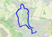 Narutowicza - Chwalęcice - Kłodawa -Gorzów - mapa trasy gps - marsz