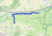 Ciecierzyce - trasa grodziska w Santoku - mapa trasy gps - marsz