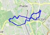 Narutowicza - Park Słowiański - mapa trasy gps - marsz