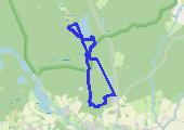 Kłodawa - jezioro Grabino - mapa trasy gps - marsz