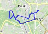 G.Narutowicza - cmentarz - mapa trasy gps - marsz