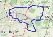 Trasa z dnia 2020-11-15 13:57 - mapa trasy gps - rower szosowy
